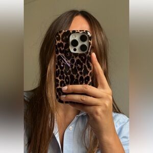 🏷️NWT Kate Spade Leopard Cheetah Print IPhone Case 6.7 SCREEN SIZE Brown